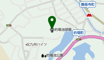 福岡トヨタ的場池スタジアムの地図画像
