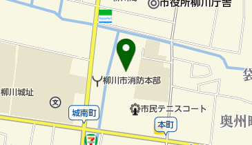 柳川市民体育館の地図画像