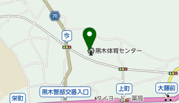 八女市黒木体育センターの地図画像