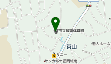 福岡市立城南体育館の地図画像