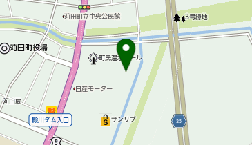 苅田町総合体育館の地図画像