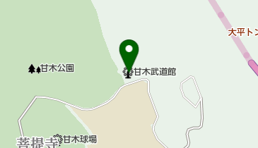 朝倉市甘木武道館の地図画像