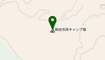 帆柱市民キャンプ場の地図画像