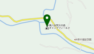 奥八女焚火の森キャンプフィールドの地図画像