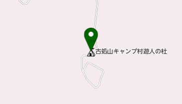 古処山キャンプ村遊人の杜の地図画像