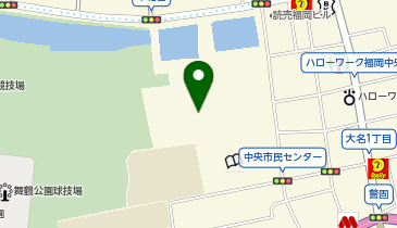 舞鶴公園テニス場の地図画像