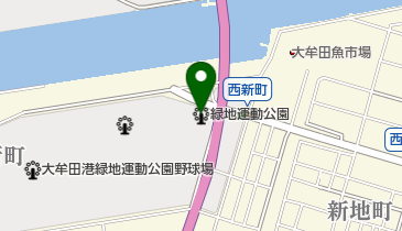 大牟田港緑地運動公園テニスコートの地図画像