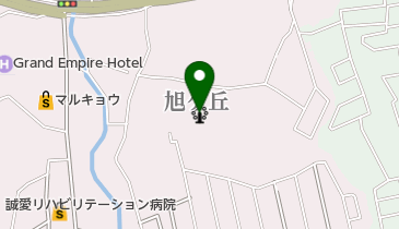 旭ヶ丘テニスコートの地図画像