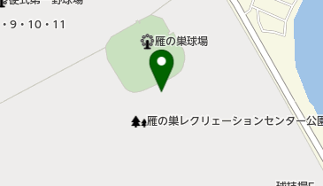 雁の巣レクリエーションセンターテニス場の地図画像