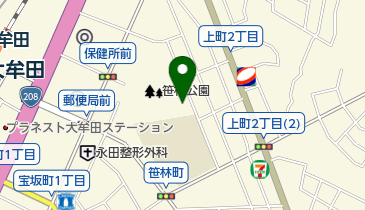 笹林庭球コートの地図画像