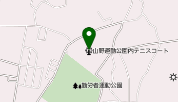 山野運動公園内テニスコートの地図画像