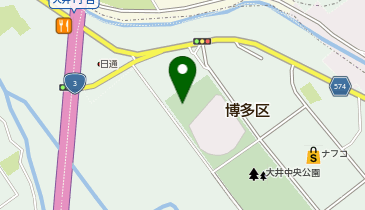 大井中央公園テニスコートの地図画像