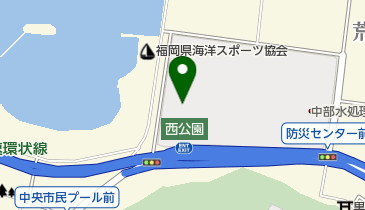 中部水処理センターの地図画像