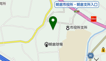 朝倉市朝倉テニスコートの地図画像