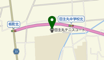 田主丸テニスコートの地図画像