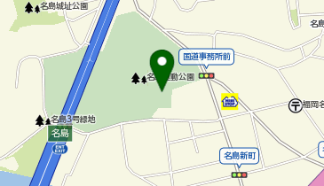 名島運動公園テニスコートの地図画像