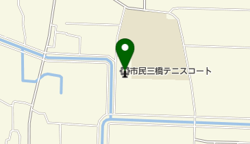 柳川市民三橋テニスコートの地図画像