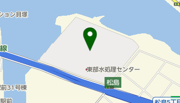 東部水処理センターの地図画像