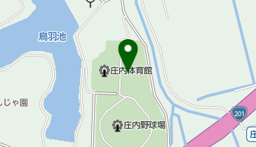 庄内テニスコートの地図画像