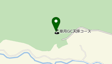 皐月ゴルフ倶楽部天拝コースの地図画像