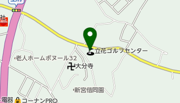 立花ゴルフセンターの地図画像