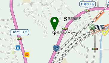 折尾スターレーンの地図画像