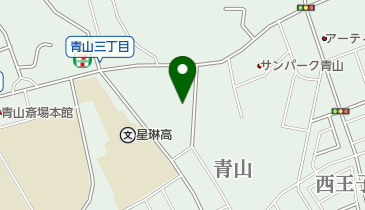 青山エースレーンの地図画像