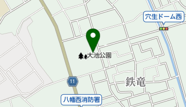 大池プールの地図画像