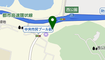 中央市民プールの地図画像