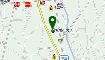城南市民プールの地図画像