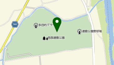 西部運動公園芝生広場の地図画像