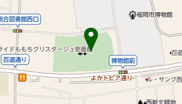 百道中央公園球技場の地図画像