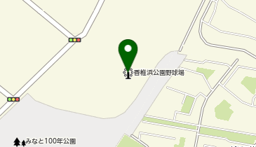 香椎浜公園野球場の地図画像