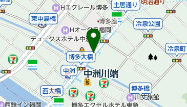 博多祇園山笠の舁き山笠5の地図画像