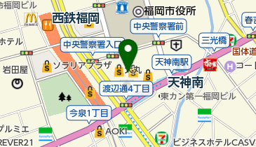 福岡天神・大丸パサージュ広場の地図画像