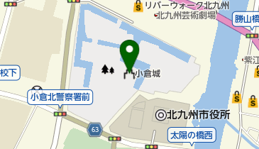 北九州小倉城まつりの地図画像