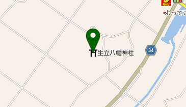 生立八幡宮神幸祭の地図画像