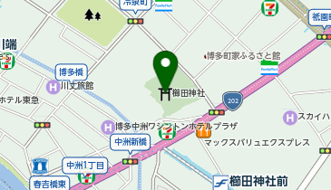 博多おくんちの地図画像