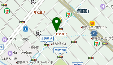 福岡市民の祭り博多どんたく港まつりの地図画像