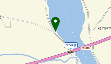 釣川河口皐月橋付近の地図画像