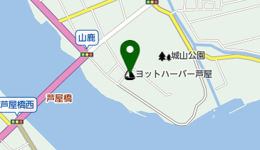 ヨットハーバー芦屋の地図画像