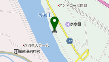 原鶴温泉の地図画像