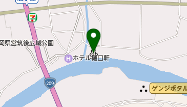 船小屋温泉の地図画像