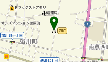 寺町の地図画像