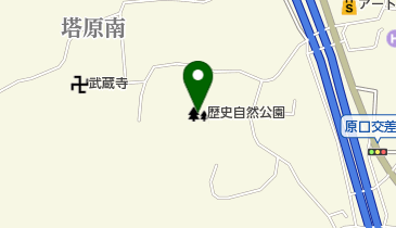 天拝山歴史自然公園の地図画像