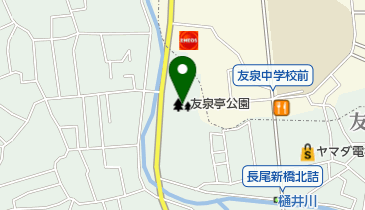 友泉亭公園の地図画像