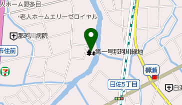 第一号那珂川緑地の地図画像