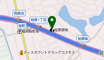 桧原緑地の地図画像