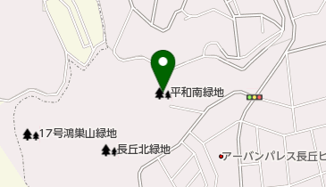 平和南緑地の地図画像