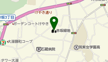 赤坂緑地の地図画像